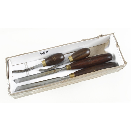 652 - Two angle carving tools and two others all by CROWN G