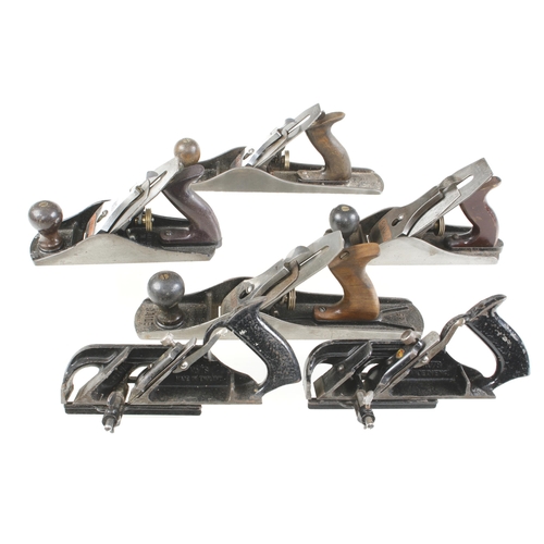 74 - Six STANLEY bench planes G