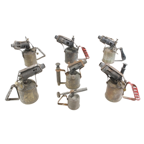 199 - Six brass blow torches G