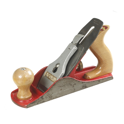 850 - A little used ACORN No 4 smoother with Chapman Tools by STANLEY trade label minor discolouration to ... 