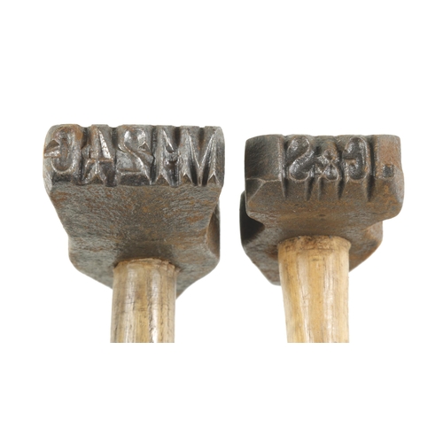 870 - Two forester's marking hammers with M124C and JG&S G