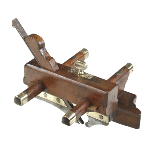 913 - A rare plough by GOAD London with short skate for circular work G+