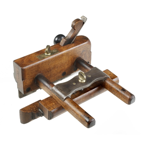 917 - A bridle plough plane by ARTHUR with ebony side handle (Illustrated and discussed in The Plough Plan... 