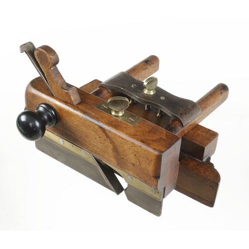 917 - A bridle plough plane by ARTHUR with ebony side handle (Illustrated and discussed in The Plough Plan... 