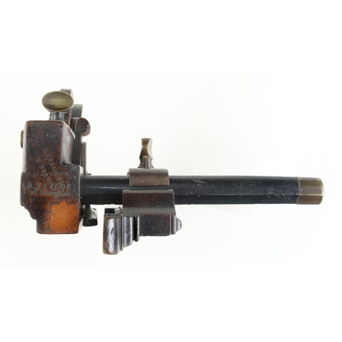 922 - A handled bridle sash fillister by MACKAY Glasgow Warranted with ebony stems and double d/t boxed so... 