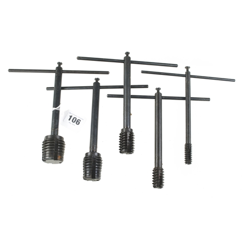 106 - A set of 5 taps for wood G++