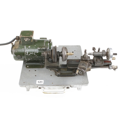 121 - A small lathe with 240v motor Pat tested