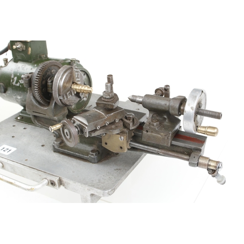 121 - A small lathe with 240v motor Pat tested