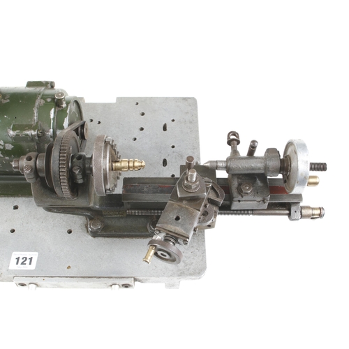 121 - A small lathe with 240v motor Pat tested