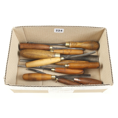 224 - 11 carving tools by ADDIS G+