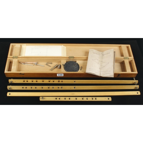 A boxwood pantograph by MOORGATE in orig box marked GPO G+