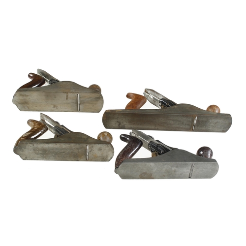 546 - STANLEY Nos 4 (2), 4 1/2 and 5 bench planes G+