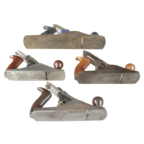 547 - Nos 3, 4 and 5 bench planes by STANLEY, RECORD and MARPLES G+