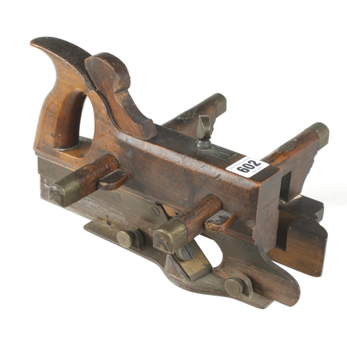 602 - A handled plough by HOFFMAN Edinburgh with additional detachable fillister bed G+