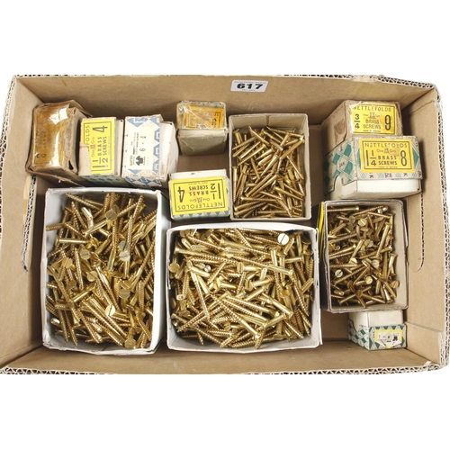 617 - Quantity of brass screws G