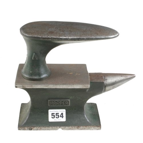 554 - A HARPER No 4006 anvil with stake 8