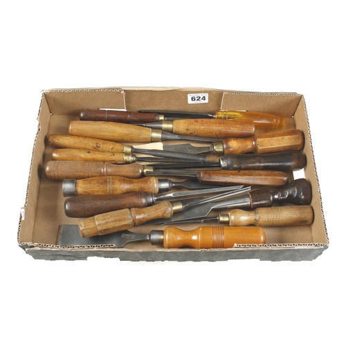 624 - 16 chisels etc G