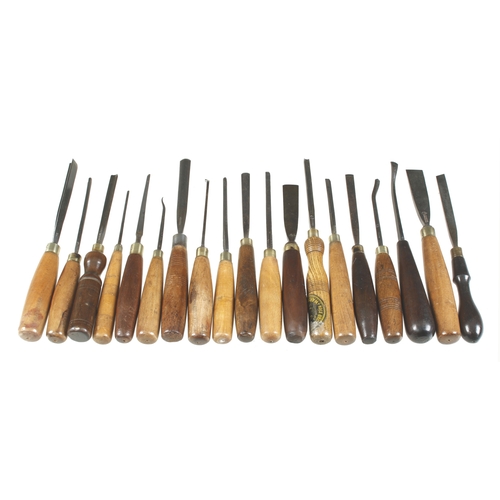 64 - 19 carving tools G+