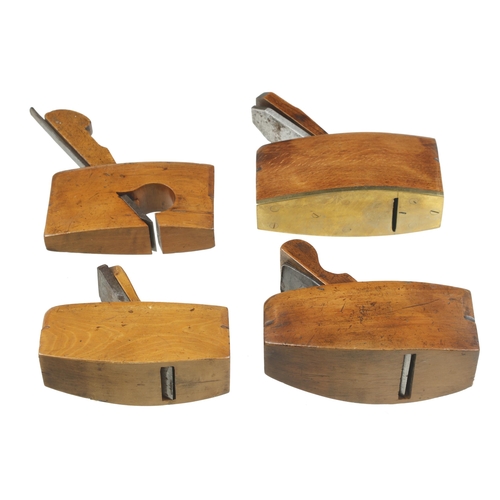 725 - Four small, quality boxwood planes from 4