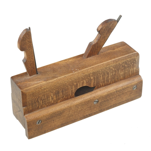 741 - An unusual twin iron dado type grooving plane with side fence 2 1/2