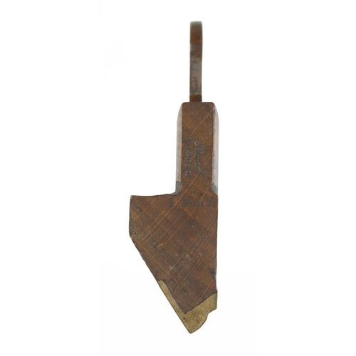 752 - An unusual brass soled moulding plane by BUDD London G++