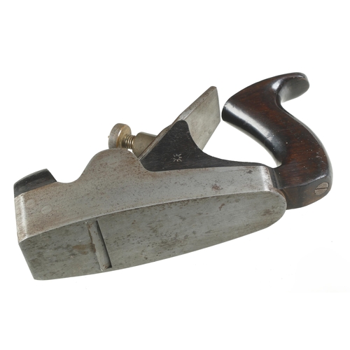 918 - A d/t steel MATHIESON No 843 smoother 20% orig Mathieson iron remains, crack to handle G+