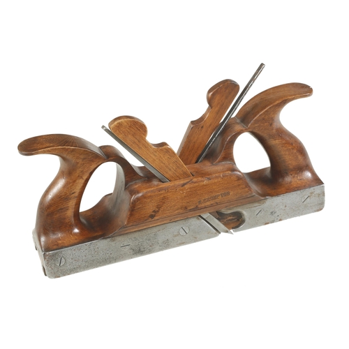 929 - A very rare MATHIESON No 776 double handled T & G plane, one wedge well replaced o/w G++