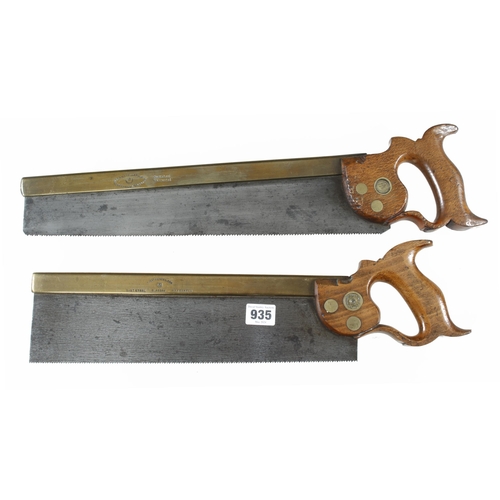 935 - Two MATHIESON b/b tenon saws 14