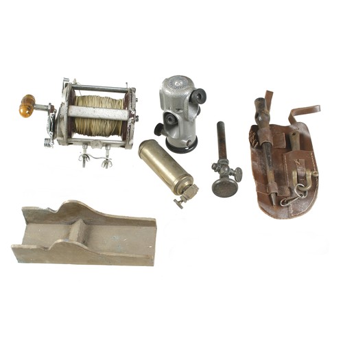 550 - A brass smoother casting etc G