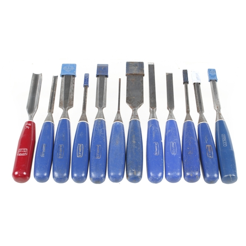 107 - Ten MARPLES chisels and two others all with composite handle G