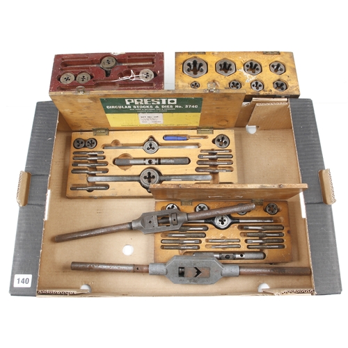 140 - Two tap and die sets G