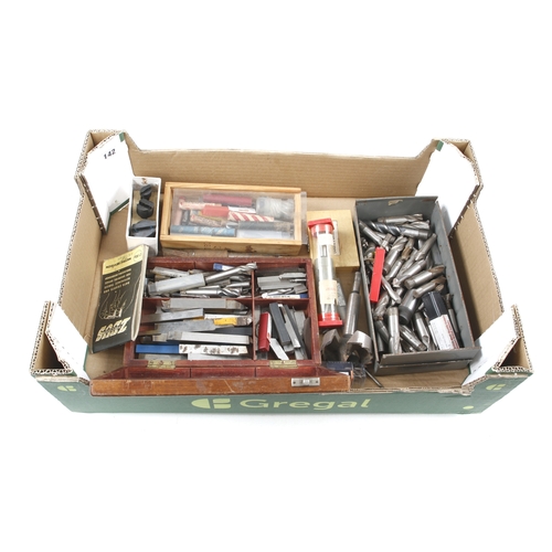 142 - Quantity of lathe tools, reamers etc G+