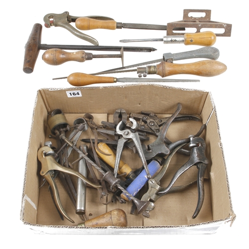 164 - A box of small tools G