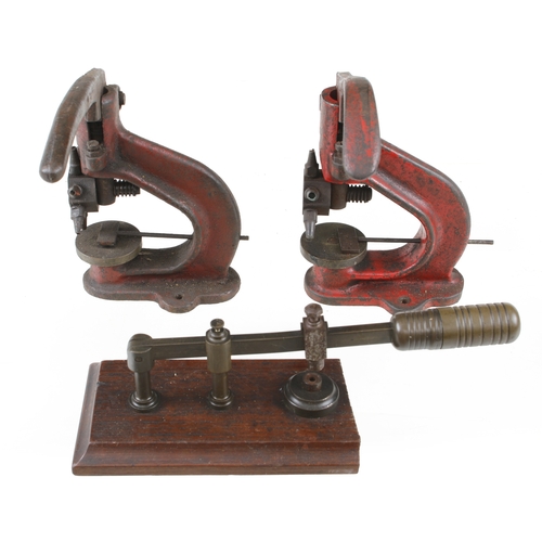 36 - Three leatherworkers hole punches G