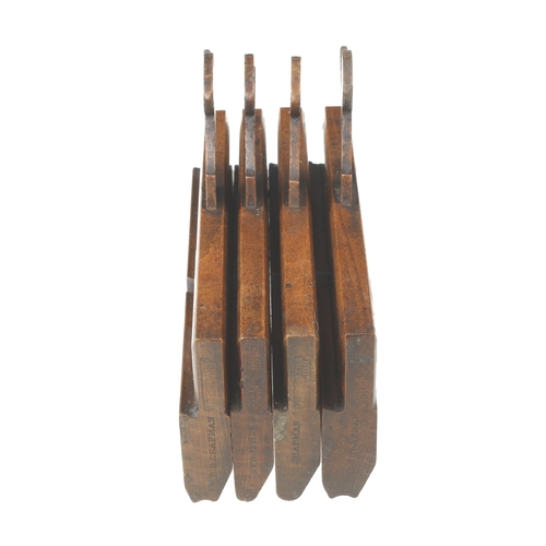 266 - Two pairs of table joint planes by GRIFFITHS Nos 2 and 3. A little treated worm G+