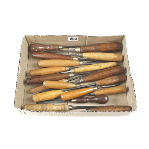 283 - 18 carving tools G+