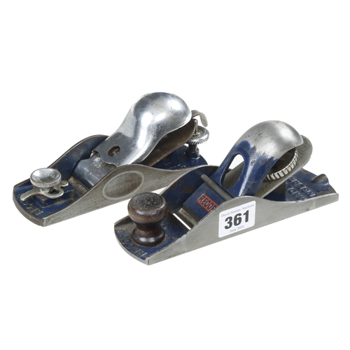 361 - Two RECORD No 0110 and 018 block planes G+