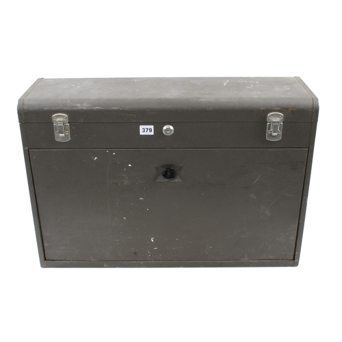 379 - An engineer's lockable 11 drawer metal tool chest 27