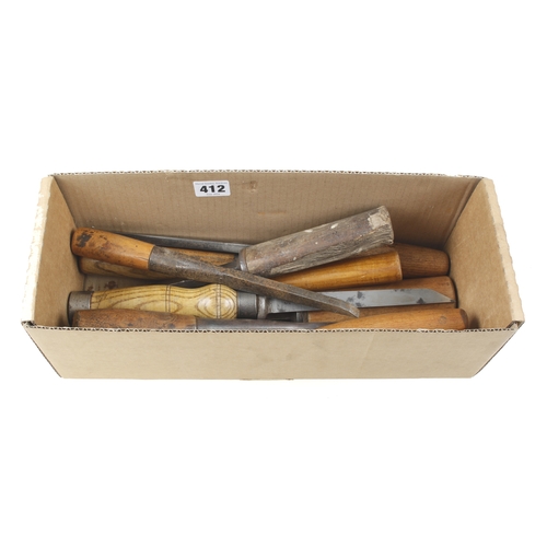 412 - 11 mortice chisels G++