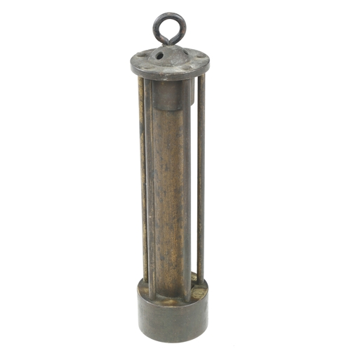 426 - An early 20c French brass thermometer G