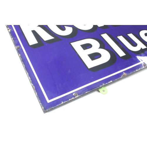 445 - An enamel advertising sign for RECKITT'S BLUE 30