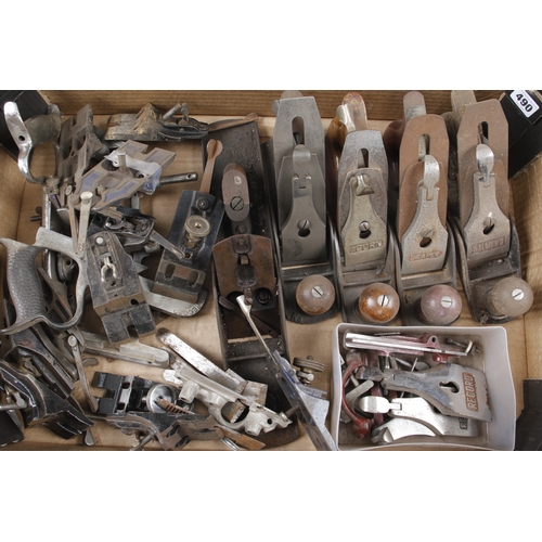 490 - Quantity of metal plane spares G-