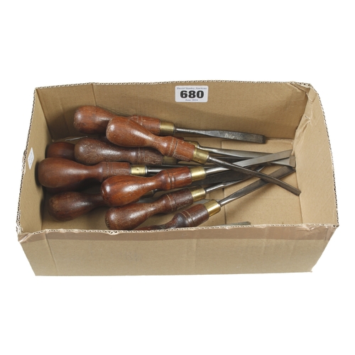 680 - 12 small MARPLES carving tools G++