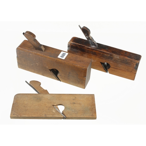 686 - Three skew mouth rebate planes by GRIFFITHS 3/8