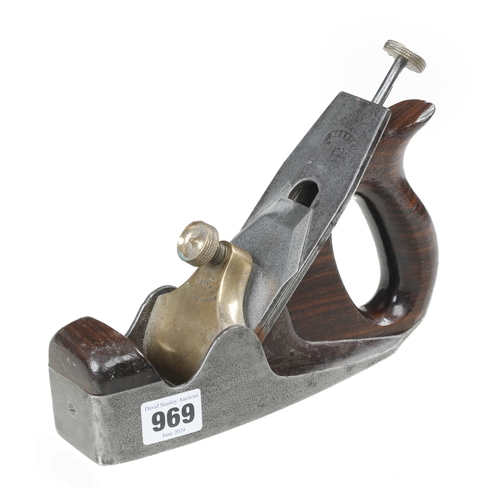 969 - An iron NORRIS A50 smoother with Norris Patent Adjustable on lever 60% early Norris 2 1/4