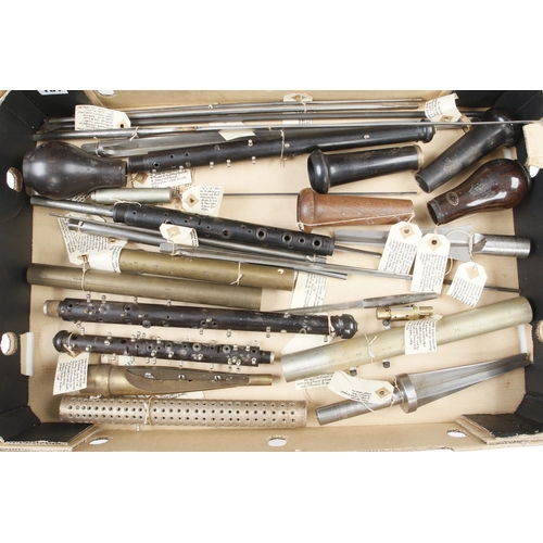 137 - Quantity of oboe, clarinet and other musical instrument maker's tools and patterns G+