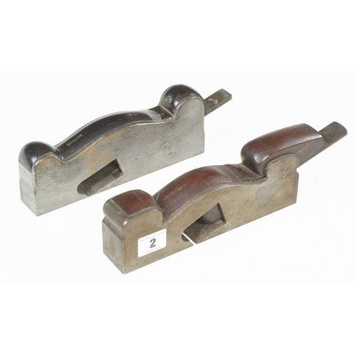 2 - Two iron shoulder planes 1 3/8