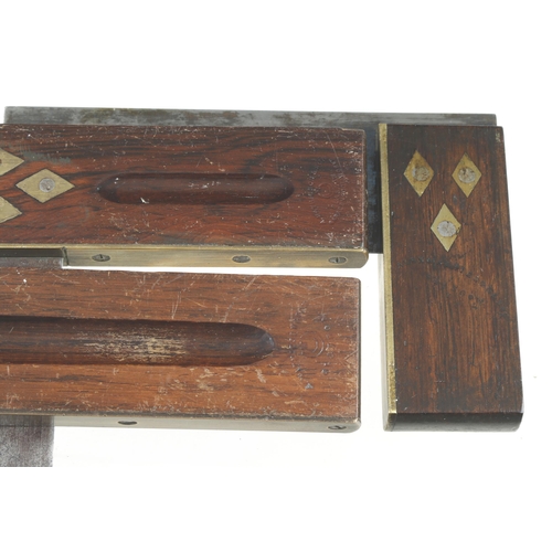 953 - Three MATHIESON rosewood handled squares 6