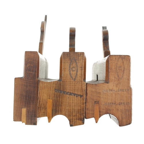 976 - Three MATHIESON moulding planes ie two beads marked 1