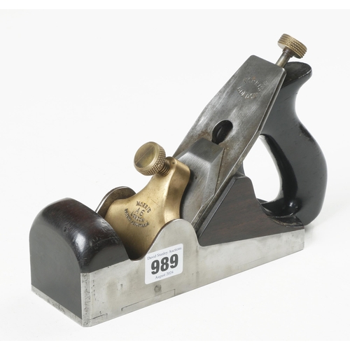 989 - A little used d/t steel NORRIS A6 smoother with London Patent Adjustable on lever 90% orig early Nor... 